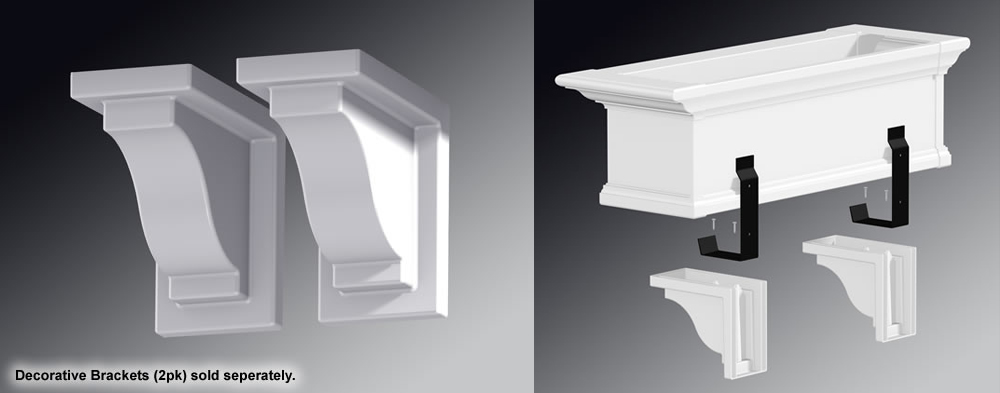 YORKSHIRE WINDOW BOX DECORATIVE BRACKETS