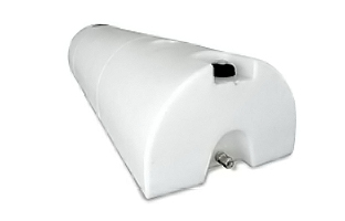 HIGH COUNTRY PLASTICS 48 GALLON HALF-MOON LAY DOWN WATER CADDY