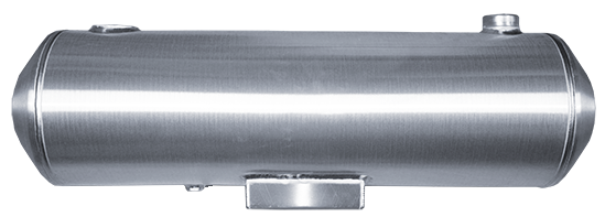 ALUMINUM END FILL GAS TANK WITH SUMP AND RETURN FITTING